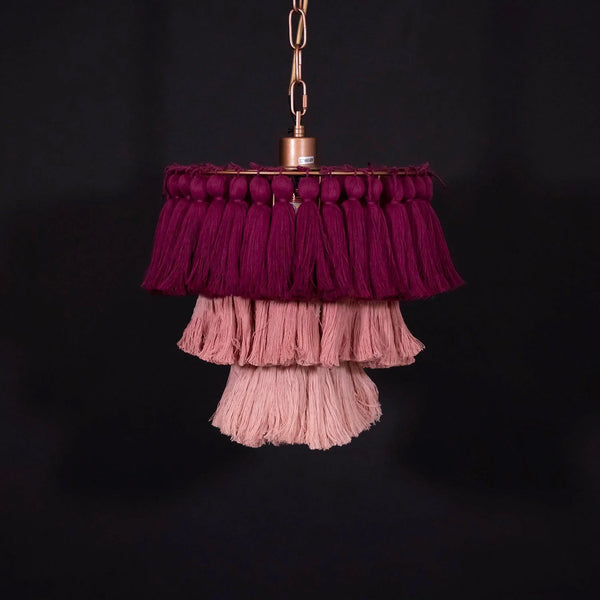 Fela Fabric Tassel Chandelier