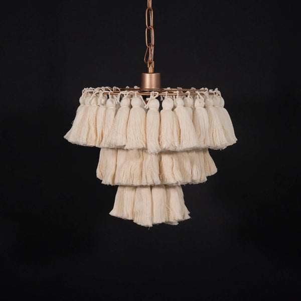Fela Fabric Tassel Chandelier