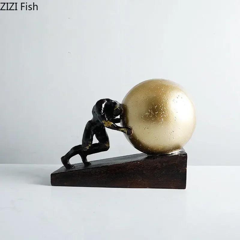 Figure Statue - Fitness Metal 12-Inch