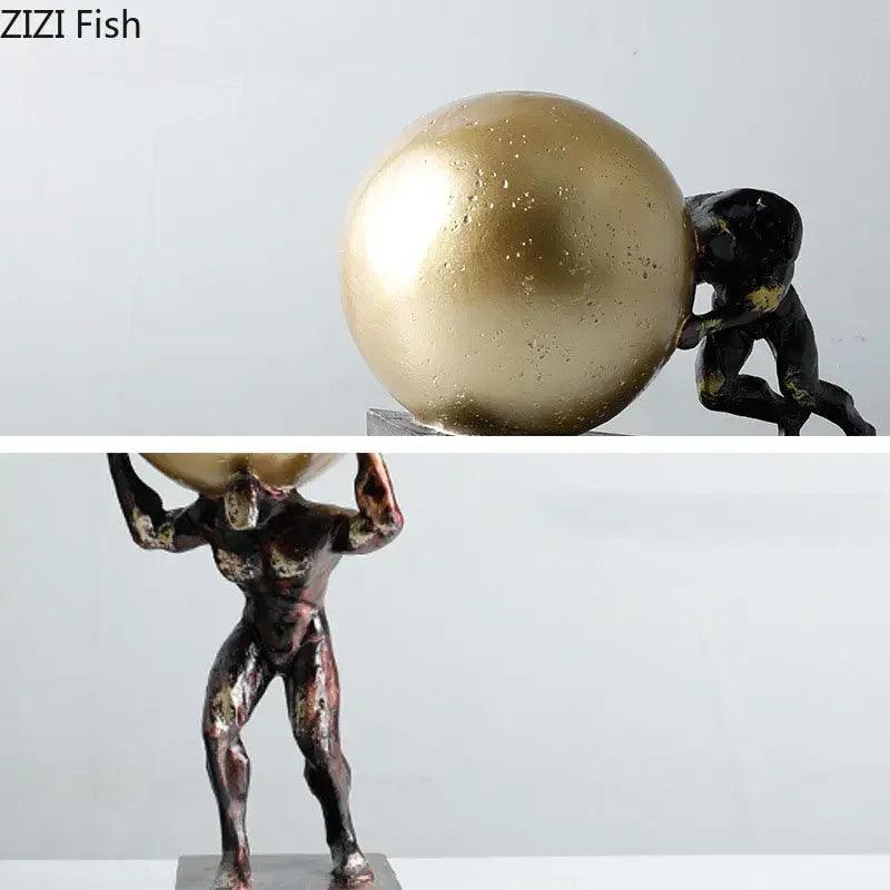 Figure Statue - Fitness Metal 12-Inch
