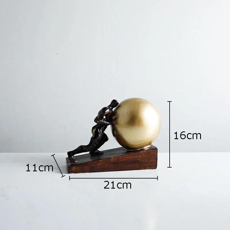 Figure Statue - Fitness Metal 12-Inch