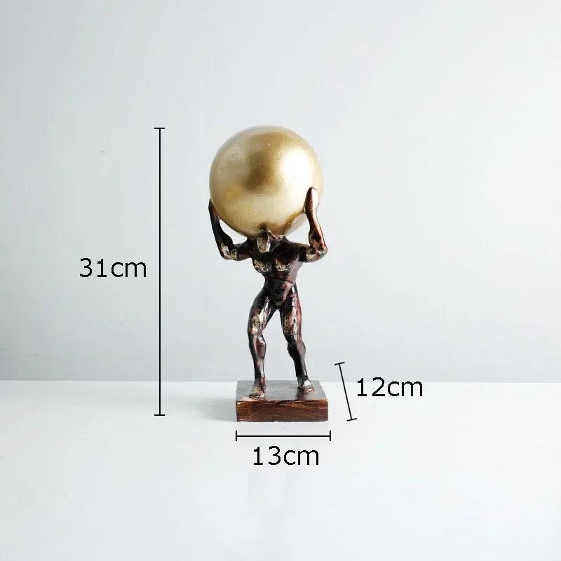 Figure Statue - Fitness Metal 12-Inch