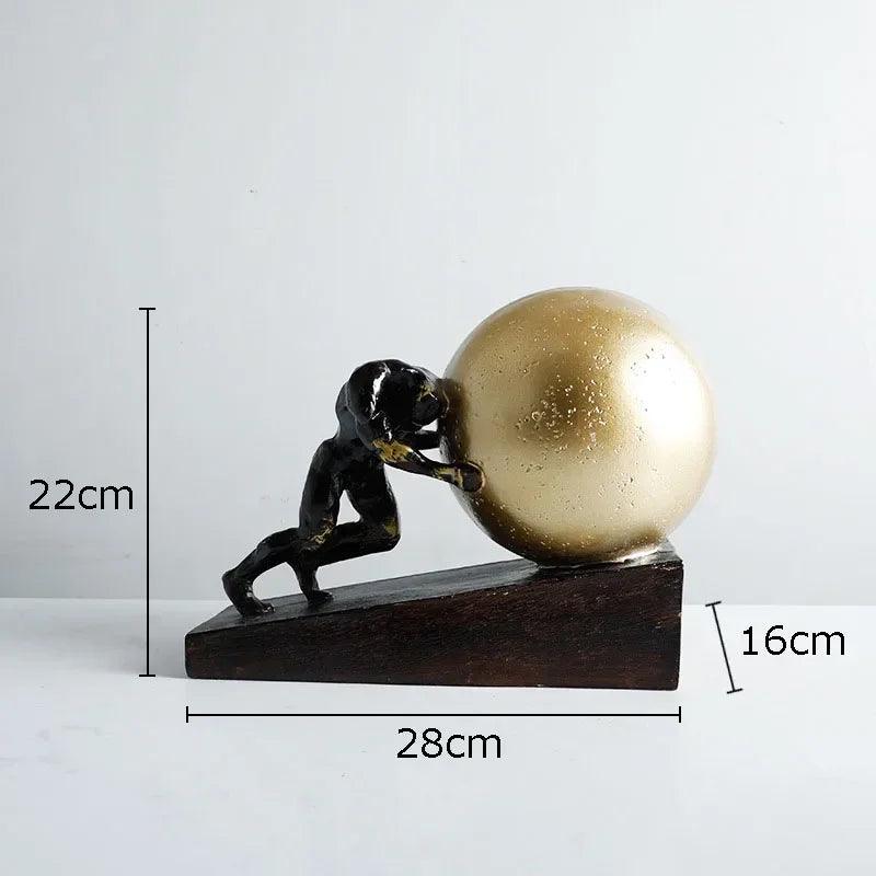Figure Statue - Fitness Metal 12-Inch