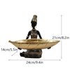 Figurine - Golden African Tray - Black Golden