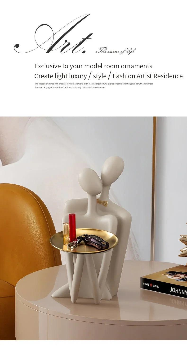 Figurine - Modern Abstract White