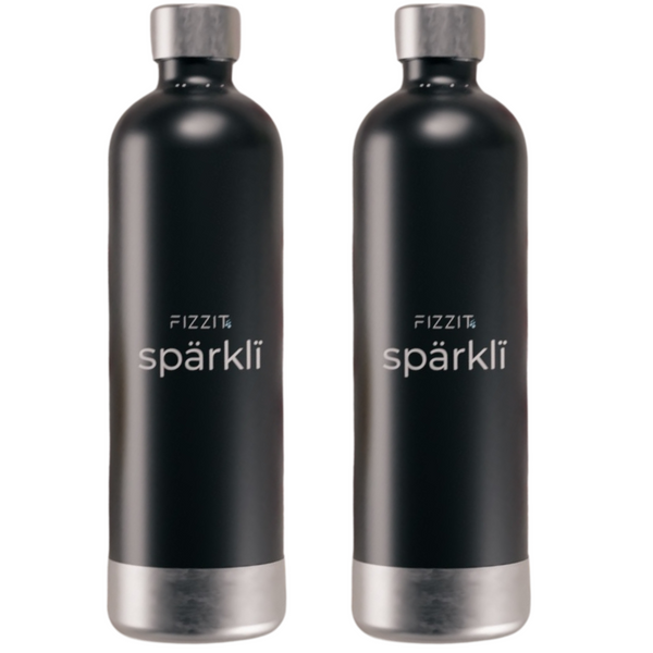 FIZZIT™ Stainless Steel Carbonation Bottle and Water Bottle | Compatible With Philips Carbonation Soda Maker and Aarke Soda Makers, Dishwasher Safe