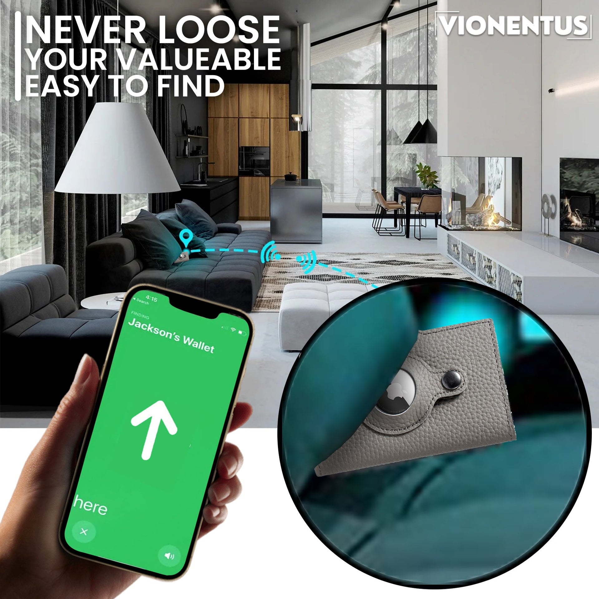 Pro Smart VN101 AirTag Wallet