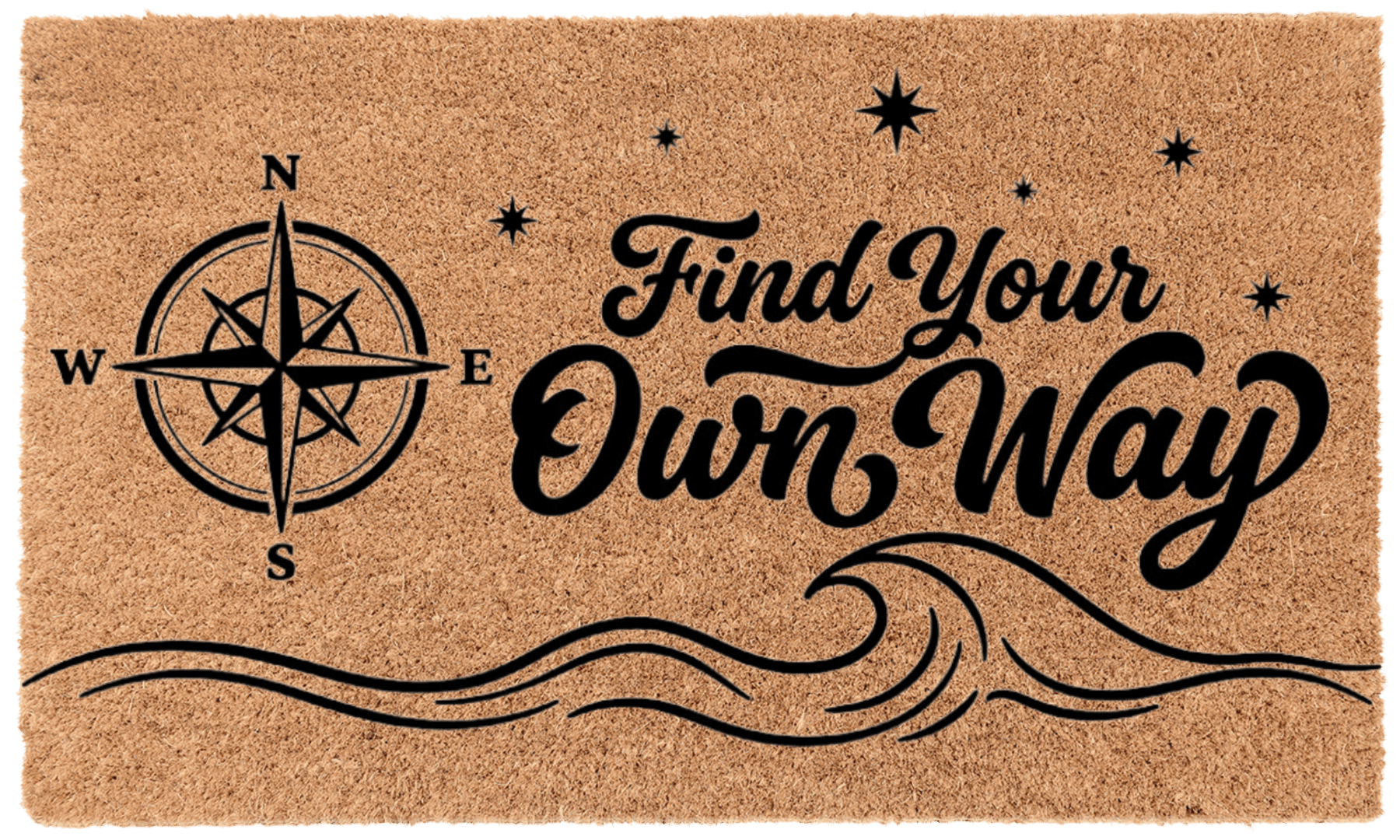 Find Your Own Way Coir Mat