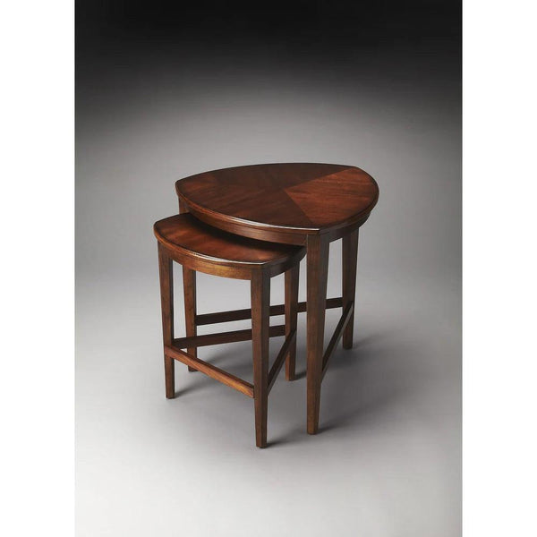 Finnegan Triangle Nesting Tables - Antique Cherry