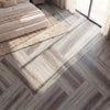 Floor Tile Vinyl Flooring Waterproof Vinyl Plank Flooring-Gray - Gray