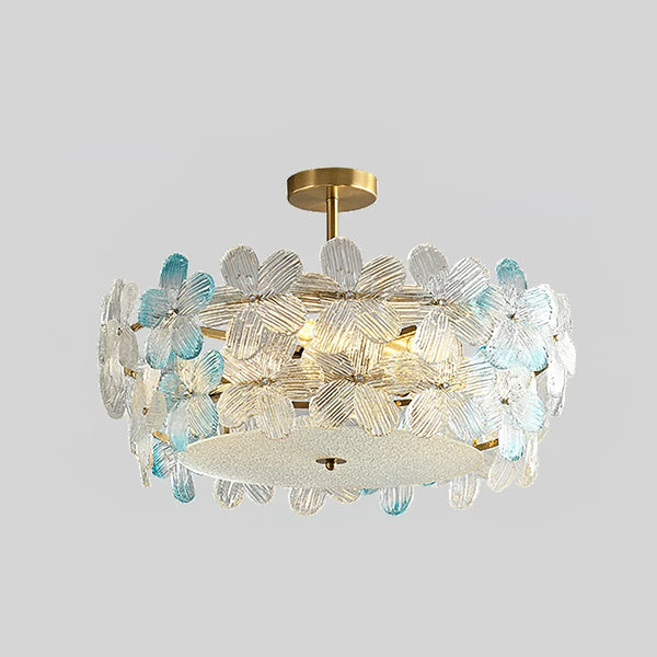 Flower Cluster Frosted Glass Ceiling Lamp