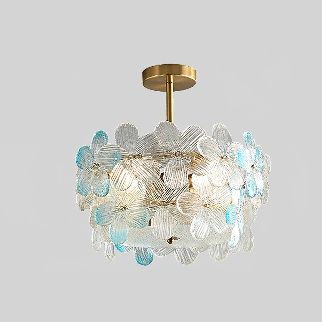 Flower Cluster Frosted Glass Ceiling Lamp