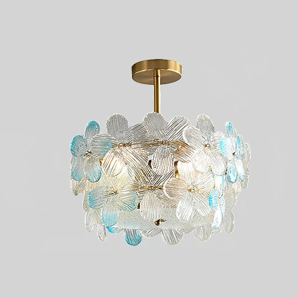 Flower Cluster Frosted Glass Ceiling Lamp