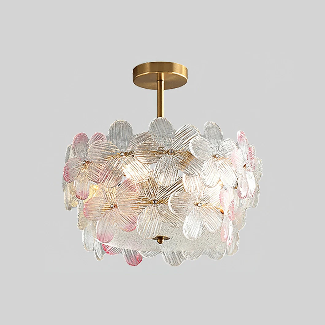 Flower Cluster Frosted Glass Ceiling Lamp