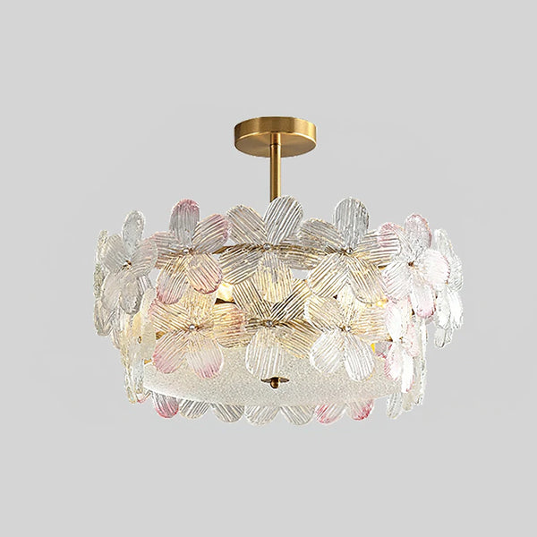 Flower Cluster Frosted Glass Ceiling Lamp
