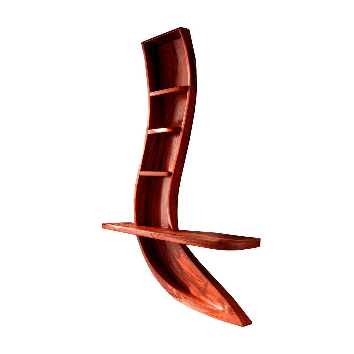 Flowline Solid Wood Floating Display Shelf