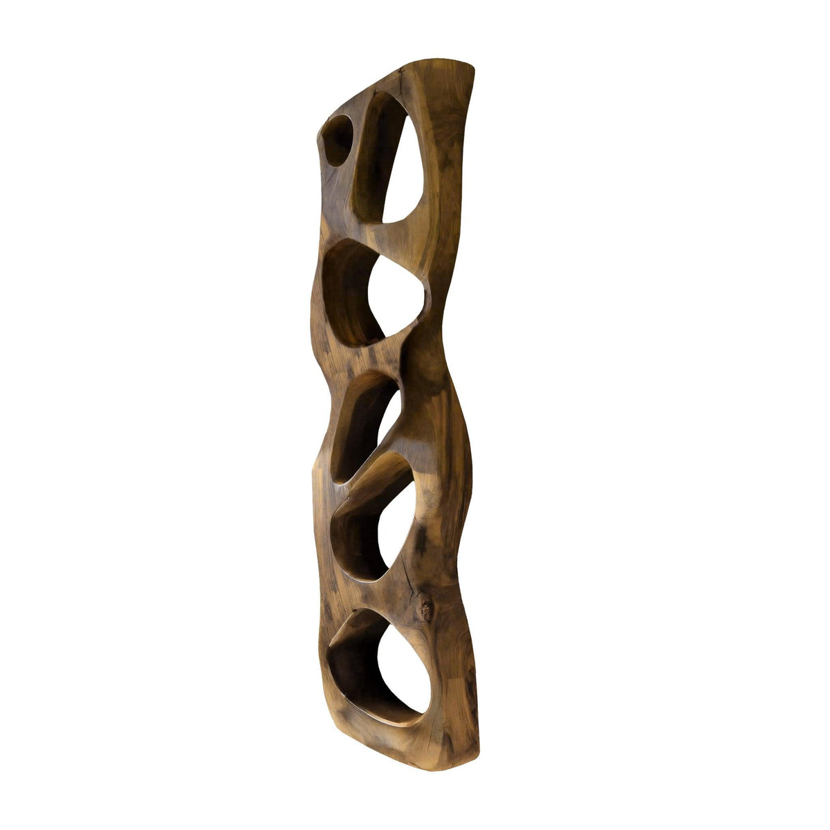 Flownest Organic Wood Floating Sculptural Wall Shelf