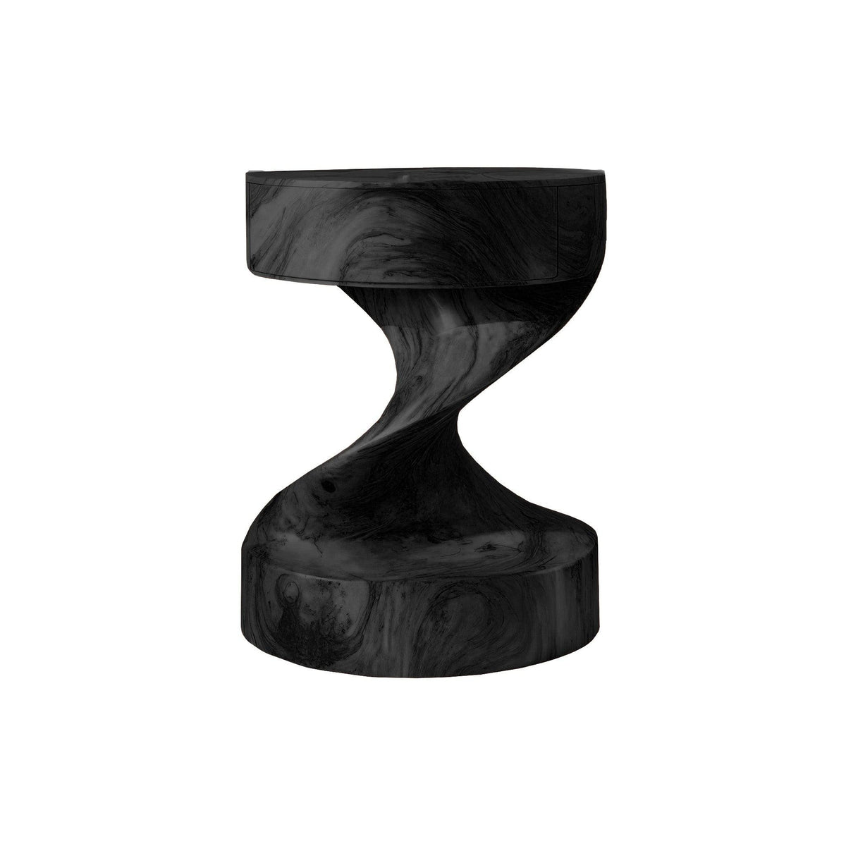 Flowtwist Handcrafted Solid Wood Bedside Table