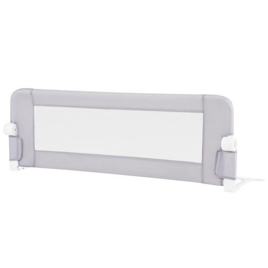 Foldable Bed Rail Swing Down Baby Bed Guard Rail-Light Gray