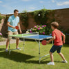 Foldable Ping Pong Table Game Set Mini Table Tennis Table with Adjustable Height-Blue & Green