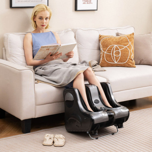 Foot and Calf Massager Shiatsu Foot Massager Machine with Tilt Base-Gray