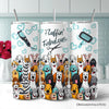 Fluffin' Fabulous Dogs 20oz Personalized Tumbler With Lid and Stainless Steel Straw, Funny Pet Groomer Gift Cup