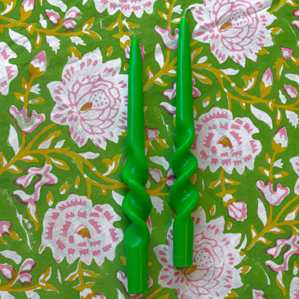 20 Forest Fern Twisted Candle - 10 Packs of 2