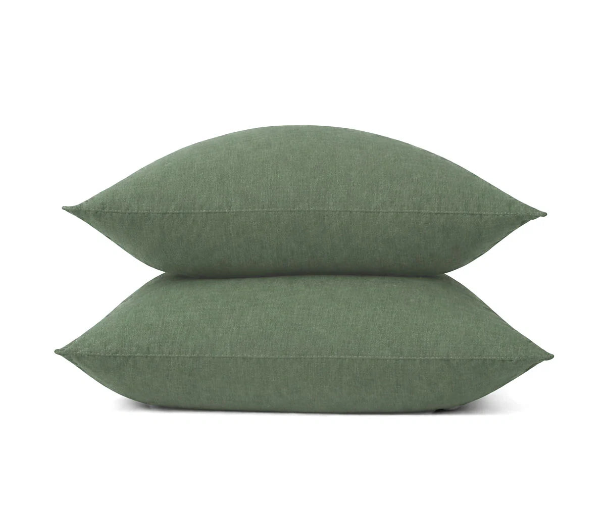 Stonewashed 100% Linen Pillowcases - Set of 2