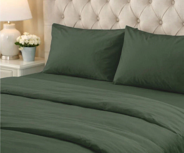 100% Cotton Sateen Pillowcases - Set of 2
