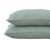 Striped Pillowcases - Forest Green