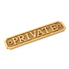 Brass Door Sign 