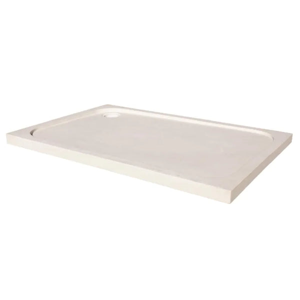 Shell Stone Limestone Rectangular Shower Base Hand-carved from Solid Block (W)36