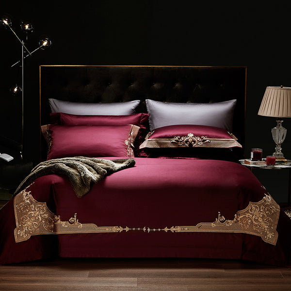 Four-piece Luxury Wedding Bedspead Set