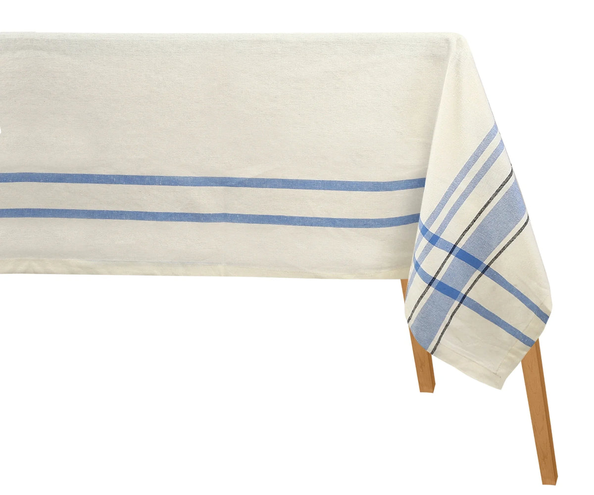 French Striped Tablecloth