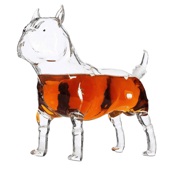 French Bull Dog - Pug Animal Whiskey and Wine Decanter The Wine Savant - 500ml - Whiskey, Wine Scotch or Liquor Decanter
