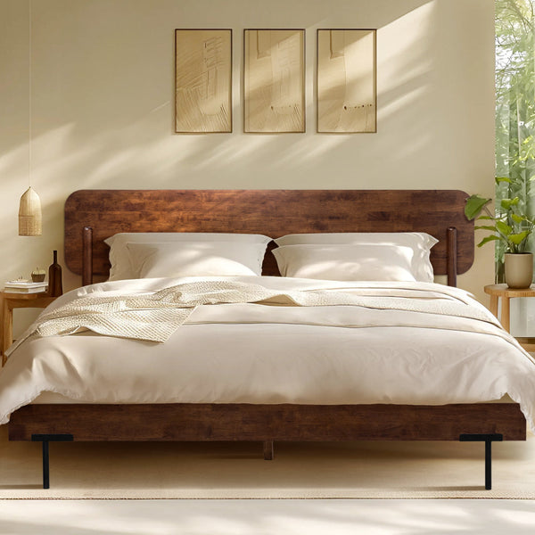 Acacia Frida Deluxe Solid Wood Bed Frame