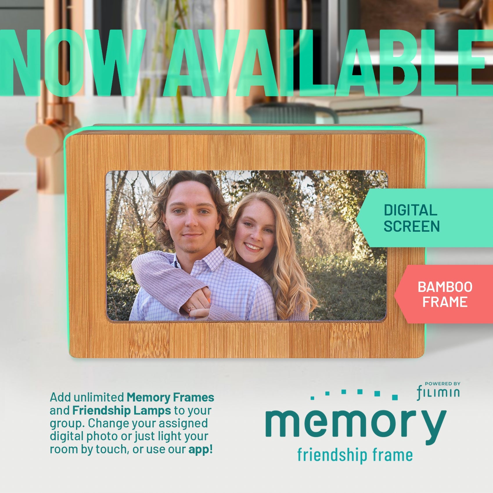 Memory Digital Friendship Frame – Smart Wi-Fi Photo Frame Lamp for Long Distance Connection