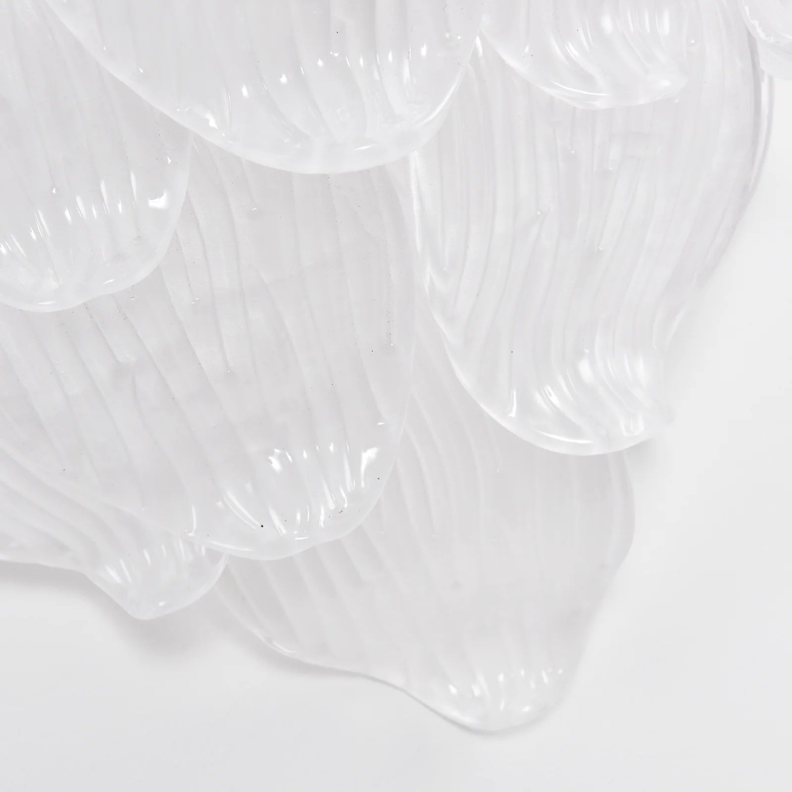 Frosted Petal Glass Wall Light