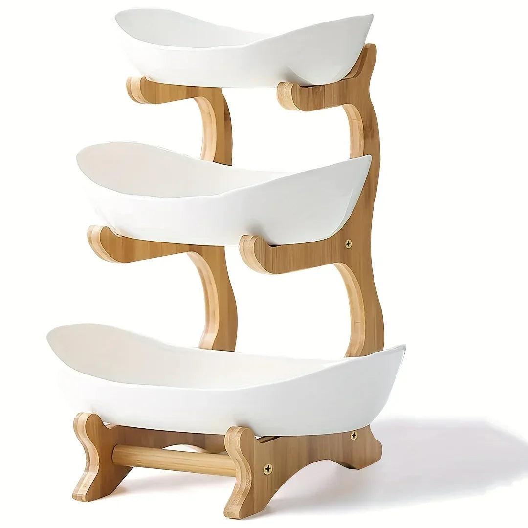 Fruit Basket - 2-Tier Wood