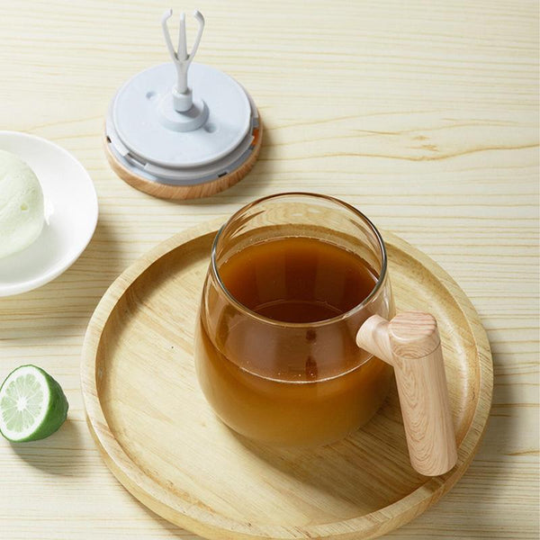 Self Stirring Bamboo Mug