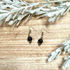 Simple Ceramic Earring- Black Onyx