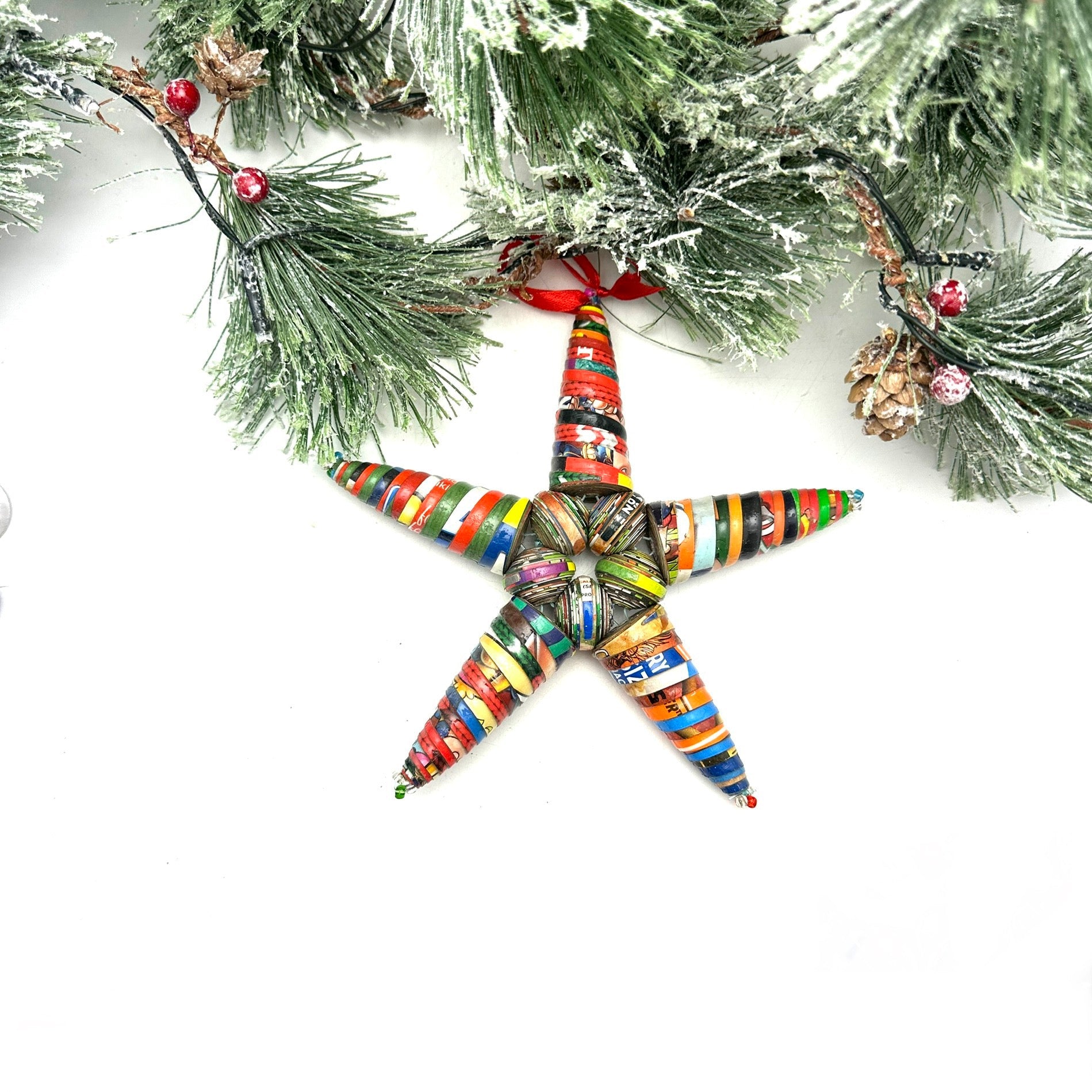 Jumbo Cereal Box Star Ornament