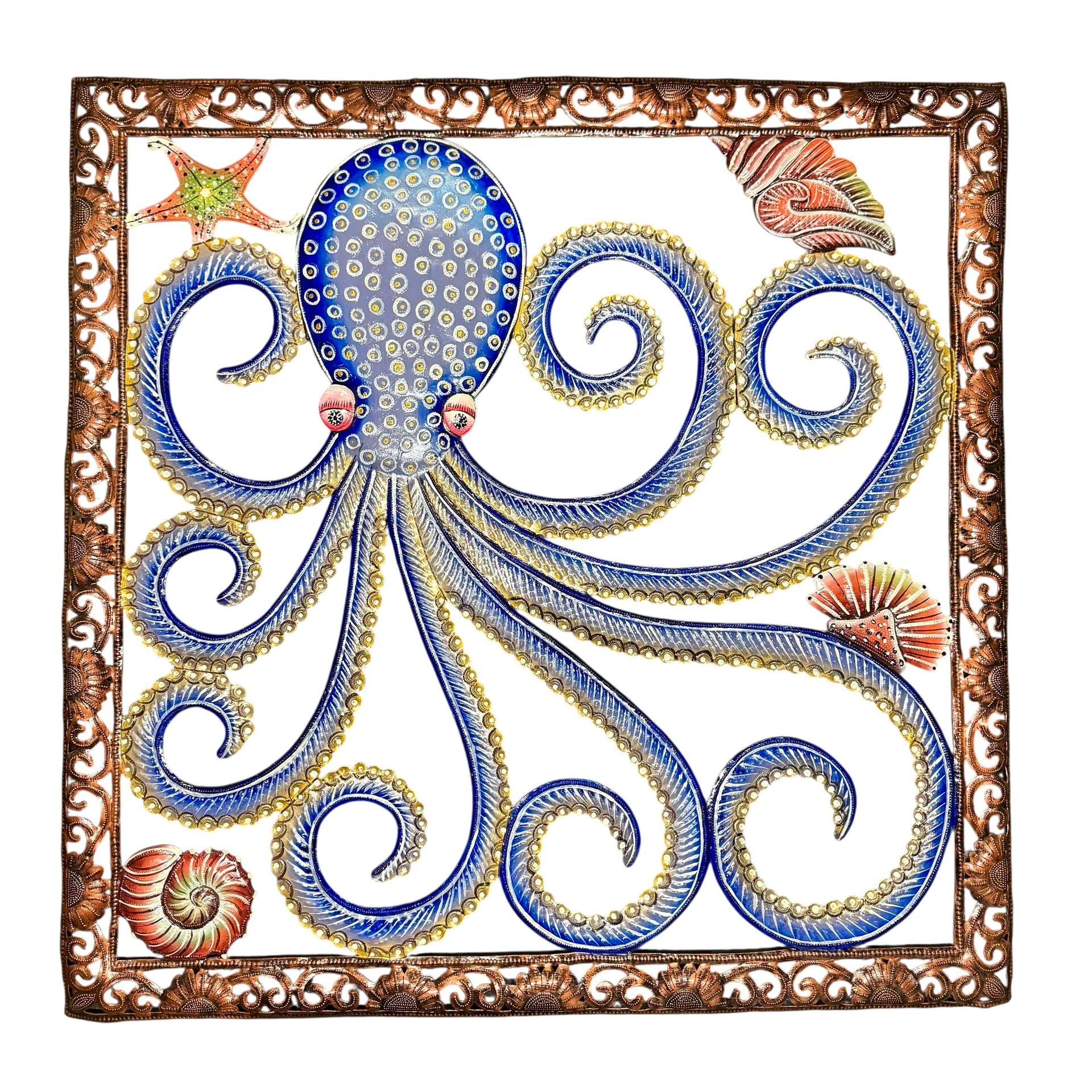 Jumbo Nesmy’s Blue Octopus- Square