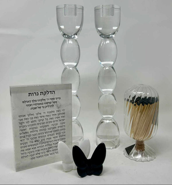 14” Oval Tealight Compatible Candlesticks