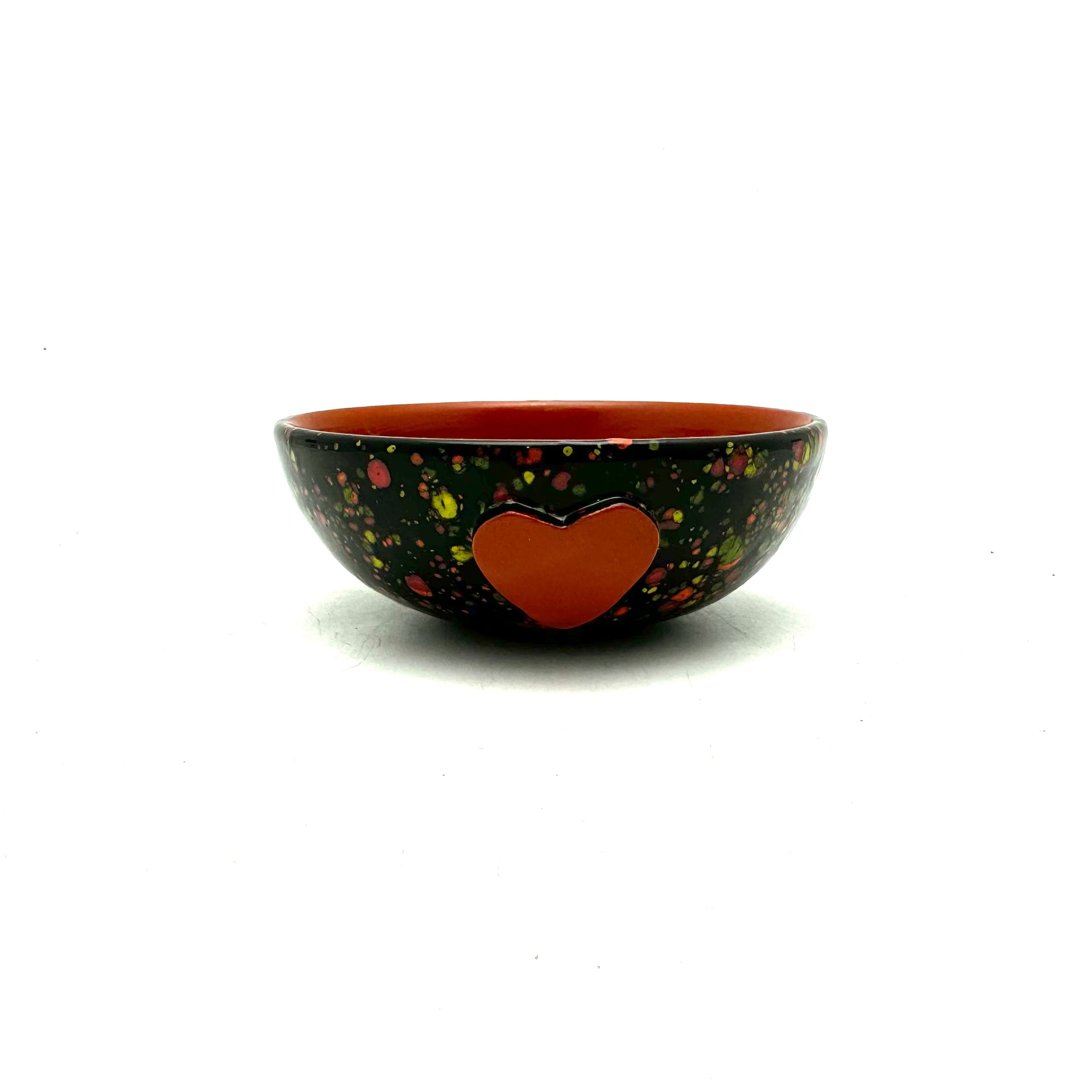 Calliope Heart Ice-Cream Bowls - Black Explosion