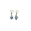 Cereal Box Bead Earrings- Blue Hues