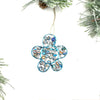 Daisy Cereal Box Wire Ornament- Blue