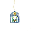 Arched Nativity Ornament- Blue