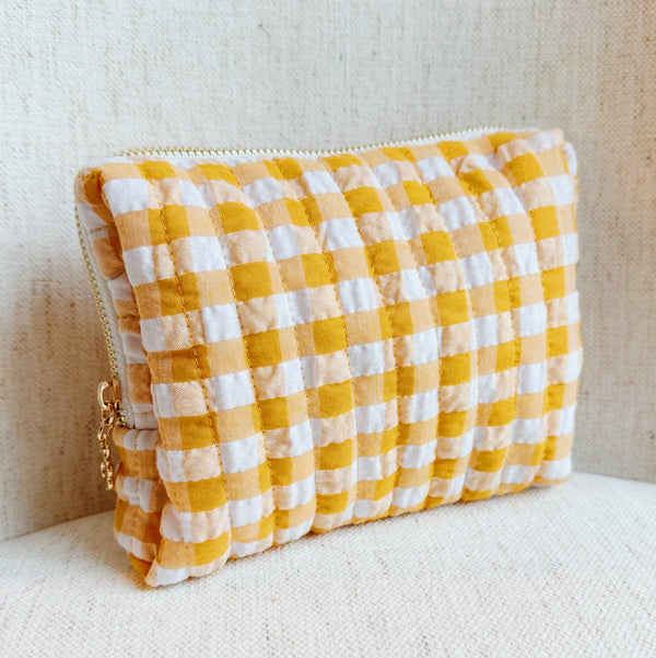Color Parade Gingham Cosmetic Case