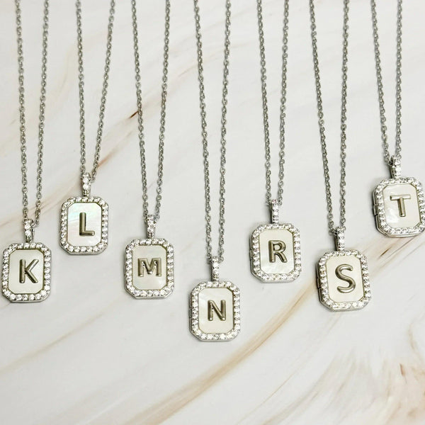Initial Deco Open Locket Pendant Necklace - Gifts for You 'n Me